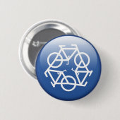 Blauer Knopf von Petr Kratochvil gerecycelt Button (Vorne & Hinten)