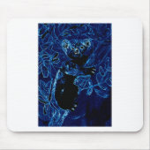 Blauer Koala-Bärn-Baum Mousepad (Vorne)