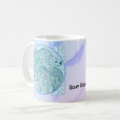 Blauer Koi-Fisch-Becher  Kaffeetasse (Vorderseite Links)
