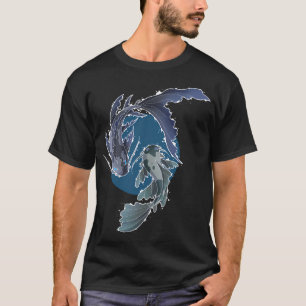 Blauer Koi T-Shirt