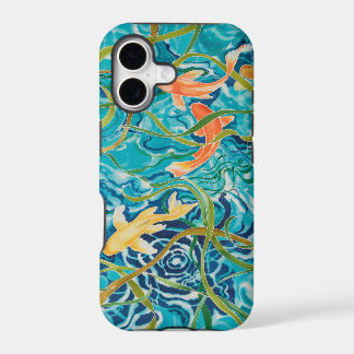 Blauer Koi Teich