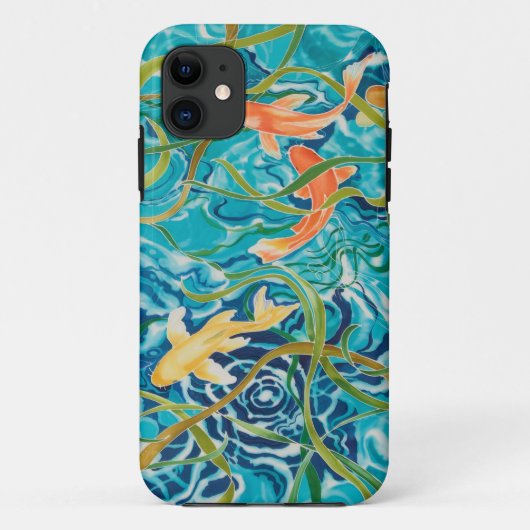 Blauer Koi Teich Case-Mate iPhone Hülle (Rückseite)