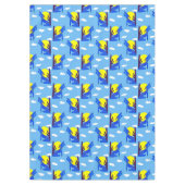 Blauer Kojoten-Tischdeckenstoff Tischdecke (Vorderseite)