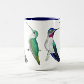 Blauer Kolibri-Becher Tasse (Zentrum)