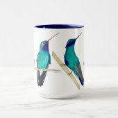Blauer Kolibri-Becher Tasse (Zentrum)