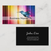 Blauer Kolibri Visitenkarte (Vorne/Hinten)