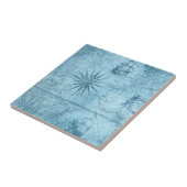 Blauer Kompass Fliese (Seite)
