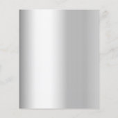 Blauer Konfetti Hochzeit Einladung (Rückseite)