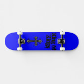 Blauer König von Königen Skateboard Deck (Horizontal)