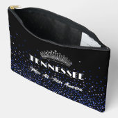 Blauer königlicher Glitz-Wettbewerb-Tasche für Acc Zubehörtasche (Offen)