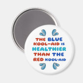 Blauer Kool Aid RUNDE MAGNET (Vorderseite/Rückseite)