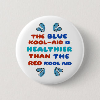 Blauer Kool Aid RUNDE SCHALTFLÄCHE Button