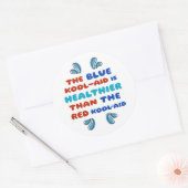 Blauer Kool Aid RUNDE STICKER (Umschlag)