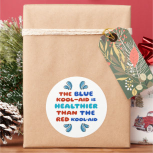 Blauer Kool Aid RUNDE STICKER