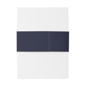 Blauer Korallenhochzeitseinladungen Belly Bands Einladungsbanderole (Rückseitenbeispiel)