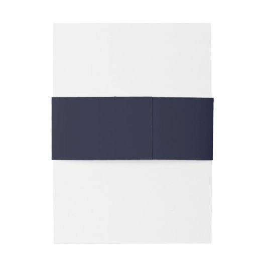 Blauer Korallenhochzeitseinladungen Belly Bands Einladungsbanderole (Rückseitenbeispiel)