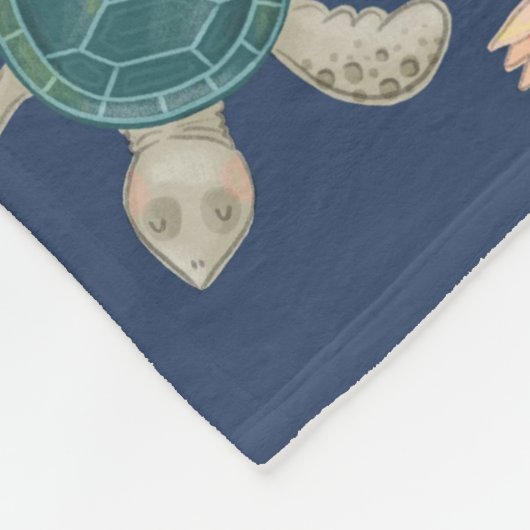 Blauer Korallenoktopus Walhai Name Fleecedecke (Ecke)