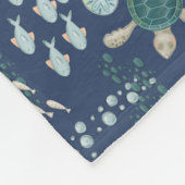 Blauer Korallenoktopus Walhai Name Fleecedecke (Ecke)