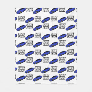 Blauer Korb Fleecedecke