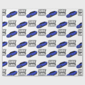 Blauer Korb Geschenkpapier (Flach)