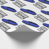 Blauer Korb Geschenkpapier (Ecke)