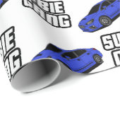 Blauer Korb Geschenkpapier (Rolleneckpunkt)