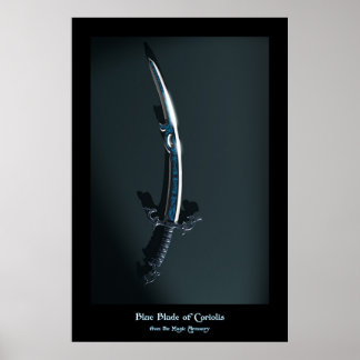 Blauer Koriolis-Balken aus dem Zauberrüstung Poster