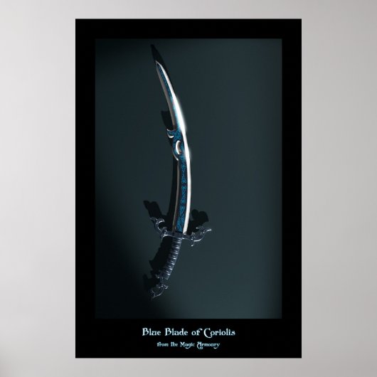 Blauer Koriolis-Balken aus dem Zauberrüstung Poster (Vorne)