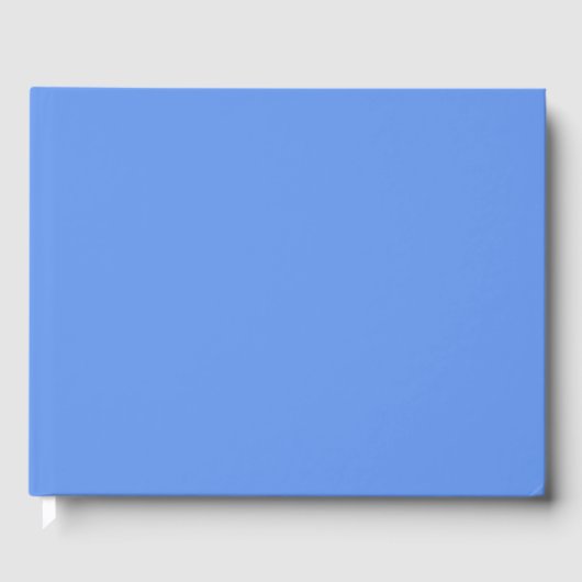 Blauer Kornblume Farbe Gästebuch (Vorderseite)