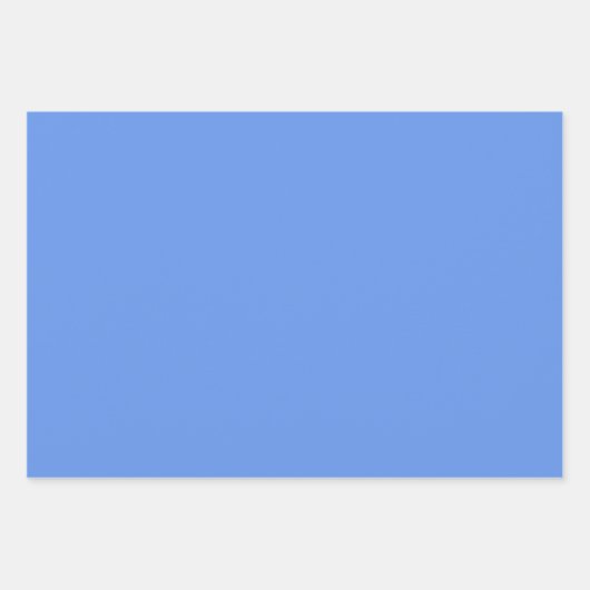 Blauer Kornblume Farbe Geschenkpapier Set (Vorderseite)