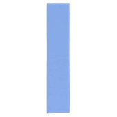 Blauer Kornblume Farbe Kurzer Tischläufer (Vorderseite)