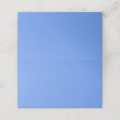 Blauer Kornblume Farbe Platzkarte (Außenseite Aufgefaltet)
