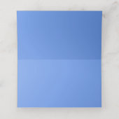 Blauer Kornblume Farbe Platzkarte (Innenseite Aufgefaltet)