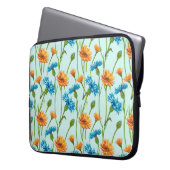 Blauer Kornblume Herb oder Bachelor-Taste Blume bo Laptopschutzhülle (Vorderseite Links)