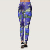 Blauer Kornblume Leggings (Rückseite)