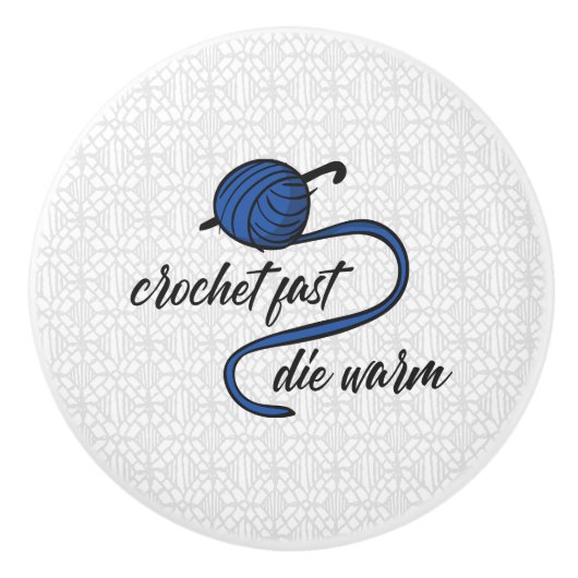 Blauer Kornblume Schnell, Die Keramikknauf (Vorderseite)