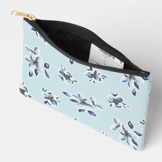 Blauer Kosmetikbeutel Zubehörtasche (Offen)