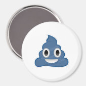 Blauer Kot - - Magnet (Vorderseite/Rückseite)