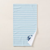 Blauer Krabbenanstrich Badhandtuch Set (Handtuch)