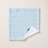 Blauer Krabbenanstrich Badhandtuch Set (Waschlappen)