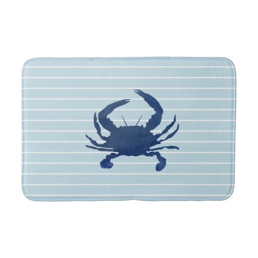 Blauer Krabbenanstrich Bath Mat Badematte (Vorderseite)