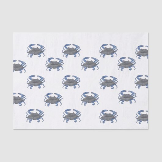 Blauer Krabbengestänge Seidenpapier (Vorderseite)