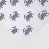 Blauer Krabbengestänge Seidenpapier (Ausschnitt)