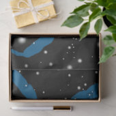 Blauer Krabbengewebe/Dekoupage Papier (Geschenk)
