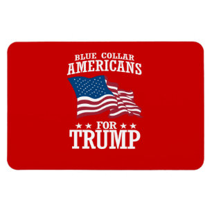 BLAUER KRAGEN-AMERIKANER FÜR TRUMPF MAGNET