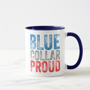 Blauer Kragen stolzes 11oz. Keramik-Kaffee-Tasse Tasse