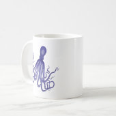 Blauer Kraken 5 Kaffeetasse (Vorderseite Links)