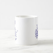 Blauer Kraken 5 Kaffeetasse (Mittel)
