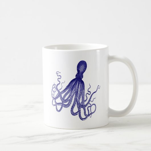 Blauer Kraken 5 Kaffeetasse (Rechts)