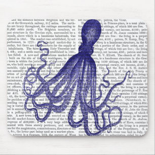 Blauer Kraken 5 Mousepad
